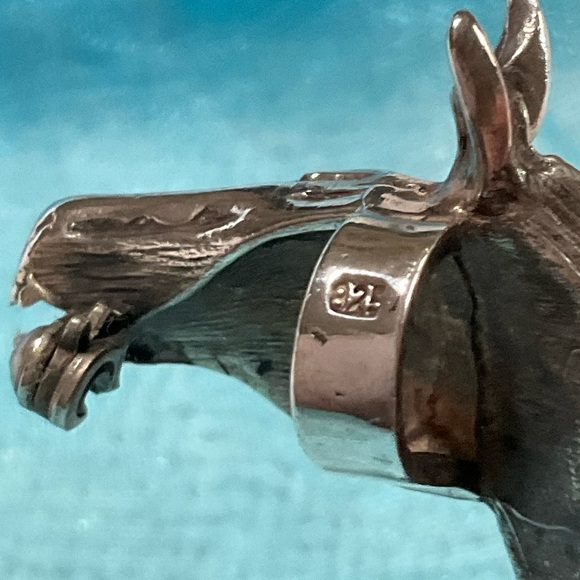 Gorgeous Horse Head Pendant .925 - Picture 5 of 11